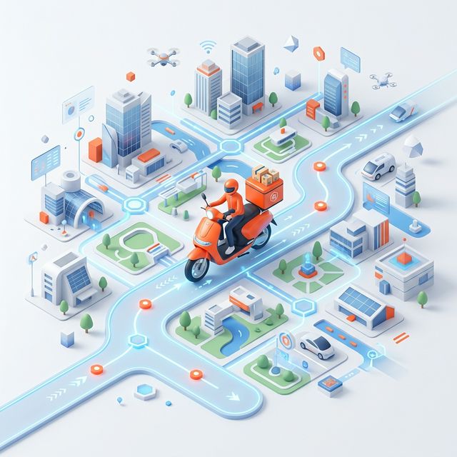 Logistics Flow Illustration